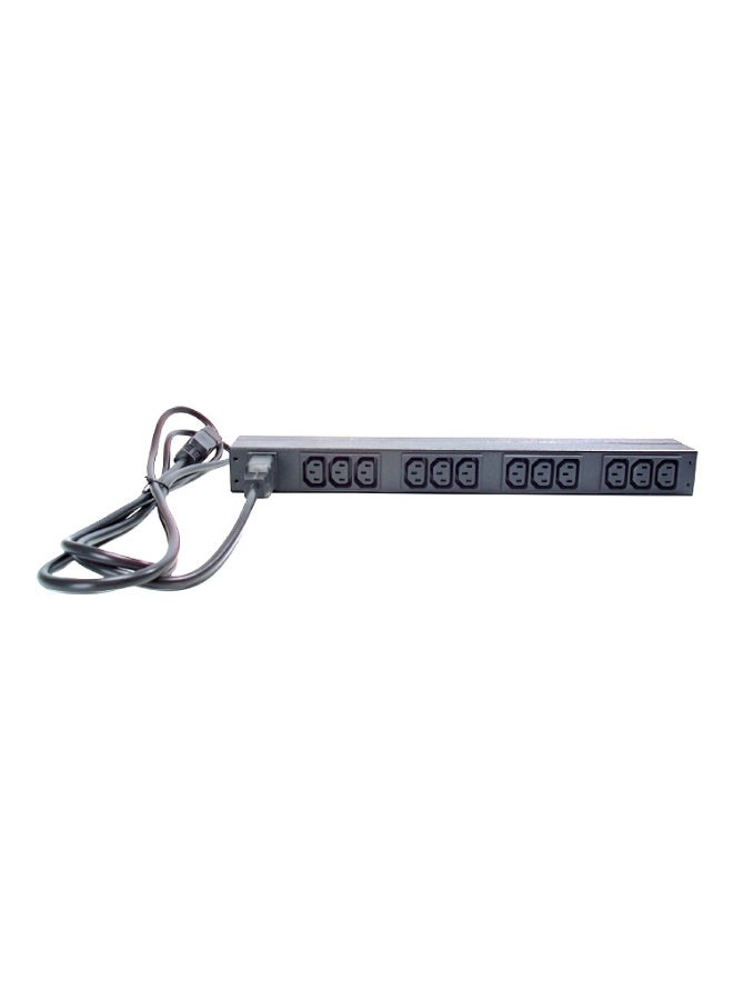 APC AP9565 | APC NetShelter Basic Rack PDU, 1U, 1PH, 3.7kW 230V 16A or 3.3kW 208V 16A, x12 C13 outlets, C20 cord - Image 3